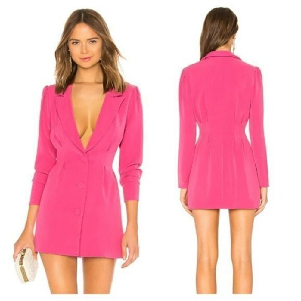 Lovers and Friends City Blazer Dress - Magenta Pink